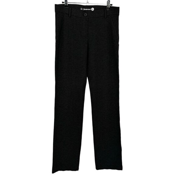 BetaBrand Classic Straight Leg Dress/Yoga Pants Dark Gray Medium Long - Picture 1 of 8